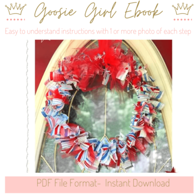 Raggie Bow Wreath- No Sew wreaths eBook Tutorial